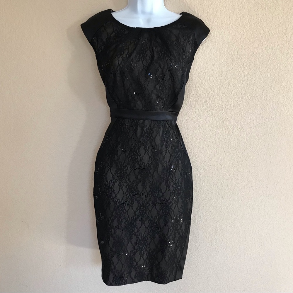 Collection dressbarn black lace cocktail dress
